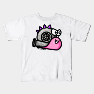 Turbo Snail - Turbosaurus (Pink & Purple Kids T-Shirt